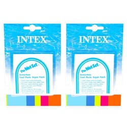INTEX Wet Set Adhesive Vinyl Plastic Swimming Pool Tube Repair Patch, 12 Pack