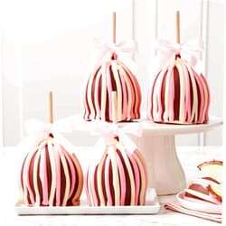 Mrs. Prindable's Mrs Prindables Baby Pink Triple Chocolate Caramel Apple 4-Pack