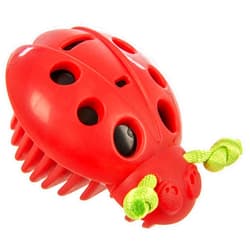 SmartyKat Instincts Rowdy Rumbler Ladybug Interactive Automatic Cat Toy, Battery-Powered - Red, One Size