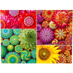 Ravensburger Color Your World Series: Mandala Blooms 500 Piece Jigsaw Puzzle for Adults - 80688 - Handcrafted Tooling, Made in Germany, Every Piece Fits Together Perfectly