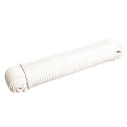 HLLbuy Solid Cotton Rope Clothesline Cotton Rope 1/6''and 1/4'' by 50ft and 100ft All Purpose for Indoor&Outdoor Use, Crafting and Art Projects(100ft)
