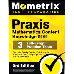 Matthew Bowling,Mometrix Praxis Mathematics Content Knowledge 5161 Secrets Study Guide: Full-Length Practice Test, Step-by-Step Video Tutorials: [3rd Edition]