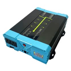 KRXNY 2000W Power Inverter 12V DC to 110V 120V AC Pure Sine Wave Converter with LCD Display USB Port