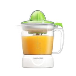 Proctor Silex Electric Citrus Juicer Machine, 34 oz., for Orange, Lemon, Grapefruit Juice, White & Green (66337)