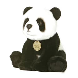 Aurora® Realistic Miyoni® Panda Stuffed Animal - Lifelike Detail - Cherished Companionship - Black and White 10 Inches
