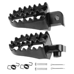 FLYPIG Aluminium Footpegs Foot Pegs Footrest Foot Rest For Dirt bike 50 70 90 110 125cc PW50 PW80 TW200 XR50R CRF70 CRF80 CRF100F TT225S Black