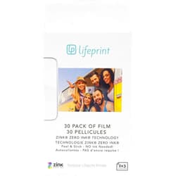 Lifeprint 30 pack of film for Lifeprint Augmented Reality Photo AND Video Printer. 2x3 Zero Ink sticky backed film