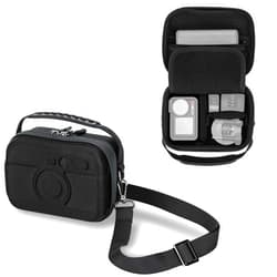 JJC Hard Shell Carrying Case for DJI Osmo 360 Action 6 5 Pro 4 3, Storage Bag with Shoulder Strap & Custom Compartments Dividers Compatible with Insta360 X5 X4 X3 Hero 13 12 11 10