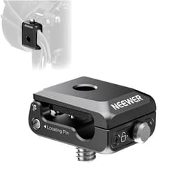 NEEWER Spring Loaded Cable Clamp, Camera Cage Cable Organizer with Removable Anti Twist Locating Pin, 1/4
