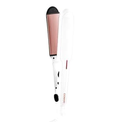 Conair Double Ceramic Flat Iron, 1 1/2-inch , White
