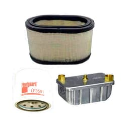 Aouuvul Filters Kit Fleetguard (AF27906, LF3591, FF236) for Cummins Onan Quiet Diesel 6000 7500 8000 Auxiliary Power Unit Generator. Replaces Cummins Onan (1402897, 1220833, 1492513)