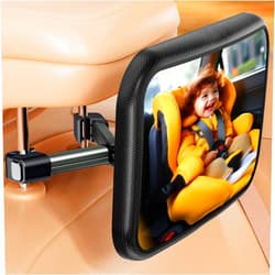TAZENI Baby Car Mirror for Baby Hook Clip Design Safety Baby Mirror for Car Seat Rear Facing Infant Easy Install with Wide Crystal Clear View Shatterproof Crash Test & Safety Certified