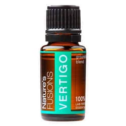 Nature's Fusions Vertigo Relief, Ginger Oil Nausea Relief Essential Oil Blends (15ml) - Fast-Acting Motion Sickness Relief, Morning Sickness Relief, Dizziness Relief, & Vertigo Medicine w/ Peppermint