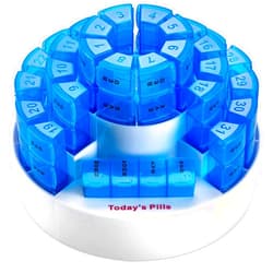 MEDca Monthly Pill Box by MEDca - Smart Prescription Organization with Multiple Daily Doses Section, Removable Compartments Perfect for Travelling