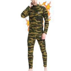 MEETWEE Men's Thermal Underwear Set, Winter Ski Gear Fleece Lined Long Johns Base Layer Warm Top & Bottom for Skiing Black