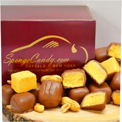 SpongeCandy.com Peanut Butter Milk Chocolate Sponge Candy