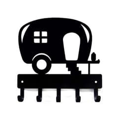 The Metal Peddler Camper Key Rack Holder for Wall - Small 6 inch - Made in USA; Camper Accessories