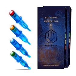 UPTATSUPPLY POSEIDON V3 Tattoo Cartridge Needles 30Pcs with Membrane Safety Cartridges Disposable Tattoo Needle for Tattoo Artists Round Liner (1003RL)