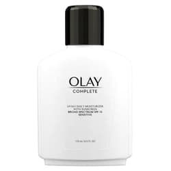 Olay Face Moisturizer, Complete All Day Moisturizer With Sunscreen Broad Spectrum SPF 15 - Sensitive, 4 fl. Oz, 1 unit