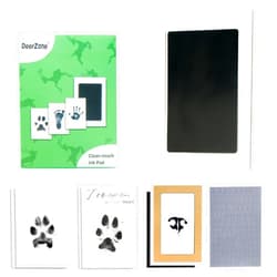 DeerZone Inkless Paw Print Kit,Dog Paw Print Kit,Dog Nose Print Kit,Clean Touch Ink Pads and Imprint Cards,Pet Paw Print Impression Kit for Dogs Cats Footprint Keepsake