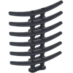 BALAVA 8 Inch Boat Cleats,Hot Dip Galvanized Cast Iron Dock Cleats,Electrophoretic Coated Black Boat Dock Cleats,Rope Cleatsfor Deck Nautical Decor,Piers for Tying up Boats,Hardware Not Included(2/4/6Pack)