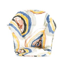 Stokke Clikk Cushion, Multi Circles - Compatible Clikk High Chair - Provides Support for Babies - Made with Organic Cotton - Reversible & Machine Washable - Best for Ages 6-36 Months