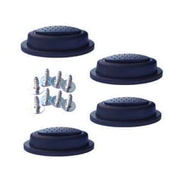 ZAYOIZY 2 Pair Luggage Side Feet Suitcase Bracket Foot Replacements Luggage Case Legs with Screws, Anti-Slip Foot Nails, Travel Case Foot Studs, DIY Project