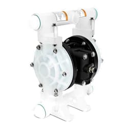 LAPPPLSP Air Operated Double Diaphragm Pump, 12 GPM Dual Diaphragm Air Pump Pneumatic Waste Oil Transfer Pump for Chemical, 1/2 Inch Inlet/Outlet