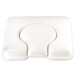 NESSTIC Commode Seat Cushion, White U Shape Padded Cushion for Bedside Commodes, Chair, Shower Wheelchair