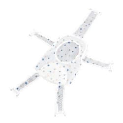 RiToEasysports Baby Bathtub Net, Five Corner Bath Seat Support Net Skid Proof Adjustable Universal Breathable Mesh Soft Headrest Baby Bath Net for Infant (Star) Baby Bath Net