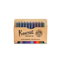 Kaweco Fountain Pen 10-Pack Ink Cartridges in 10 Colours for Cartridge Fountain Pens with Short Standard Cartridges | Set of 10 Fountain Pen Ink Cartridges | Ink Set in Multiple Colours