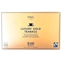 Marks & Spencer UK Marks & Spencer Luxury Gold Tea 240 Tea Bag MARKS & SPENCER LUXURY GOLD TEA 240 TEABAGS 750 G