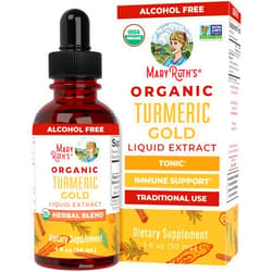 MARYRUTH'S Organics USDA Turmeric Gold Liquid Drops | Herbal Blend | Turmeric Curcumin | Black Pepper | Cassia Cinnamon Bark | Ginger Root | Immune Support | Non-GMO Project Verified | Vegan | 1oz