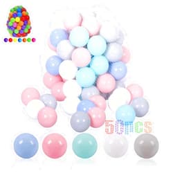 LANGXUN Soft Plastic Ball Pit Balls, Plastic Toy Balls for Kids, Ideal Gift for Baby Toddler Birthday, Ball Pit Play Tent, Baby Kiddie Pool Water Toys, Party Decoration