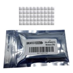 GreatestDeals NTAG215 NTAG 215 25mm NFC Stickers Works with TagMo (Android) and Placiibo (iOS) and All NFC Applications (50 Stickers)