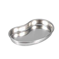 Joyzan Kidney Dish, Stainless Steel Surgical Curved Tray Emesis Basin Dental Lab Instruments Bowl Reusable Medical Metal Flat Bottom Round Edges Trays Soiled Dressings Medic Waster Dentistry Surgical Utility