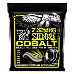 Ernie Ball 7-String Regular Slinky Cobalt Electric Guitar Strings, 10-56 Gauge (P02728)