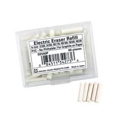 Sakura SumoGrip EE-3000 Electric Eraser Refill - Vinyl Erasers for Mechanical Eraser - 60 White Art Eraser Refills