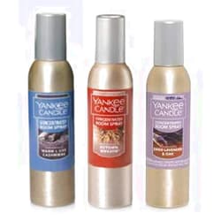Yankee Candle 3 Pack Concentrated Room Spray 1.5 Oz. Warm Luxe Cashmere, Autumn Wreath & Dried Lavender & Oak.