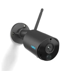REOLINK 2K Cameras for Home Security Outside, Battery/Solar Powered, 3MP Night Vision, Smart Detection, 2-Way Audio, Works with Alexa, Home Hub Compatible, Local SD Storage, Argus Eco-Black