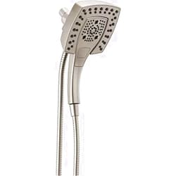 Delta Faucet 5-Spray In2ition 2-in-1 Dual Hand Held Shower Head with Hose, Magnetic Docking Handheld Shower Head, Stainless 58474-SS25
