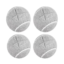 Bkkack 4 PCS Precut Walker Tennis Balls for Chairs Long Lasting Tennis Ball Chair Foot Covers Walker Balls Glides for Furniture Legs Chair Desk Legs Coverings and Floor Protectio