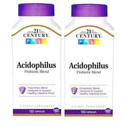 21st Century Acidophilus Probiotic Blend Capsules, 150-Count (Pack of 2)