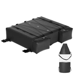 VEVOR T-Top Storage Bag, for 4-6 Type II Life Jackets, w/a Boat Trash Bag, 600D Oxford Fabric Life Vests Storage Bag for Most T-Top Boats, Bimini Tops and Pontoon Tops (Life Jackets not Included)