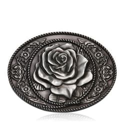 LYTOPTOP Antique Rose Belt Buckles for Western Texas Cowboy Cowgirls Christmas Halloween Gifts for Mens Women