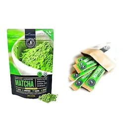 Jade Leaf Matcha + Stick Packs Bundle - Organic Matcha Green Tea Powder Culinary Pouch (100g) and Ceremonial Stick Packs (10ct)