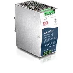 TRENDnet 240W, 48 – 56V DC, 5A AC to DC DIN-Rail Power Supply with PFC Function, TI-S24048, 150% Peak Load Capability, UL 62368 Certified