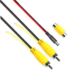 GreenYi Double-Shielded Car RCA Rear View Camera Video Extension Cord(32.8FT / 10M), Pure Copper Back Up Rearview Reverse Cam Male to Male AV Connector Adapter Wire