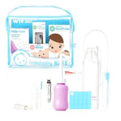 Frida Baby Bitty Bundle of Joy Mom & Baby Essentials Healthcare and Grooming Gift Kit Includes Peri Bottle, NoseFrida Snotsucker, Windi Gaspasser & Nail Clipper + File Set