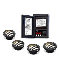 GOODSMANN Low Voltage 120W Transformer with 4PK 12V AC Landscape Well Lights